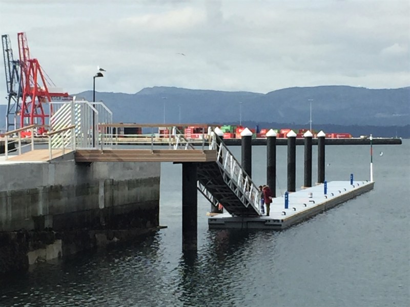 Concrete pontoon in Vilagarcia Port